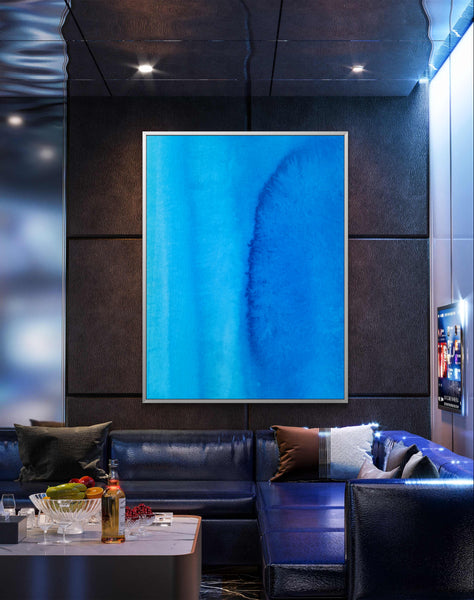 Abstract Wall Art - Beautiful Blue