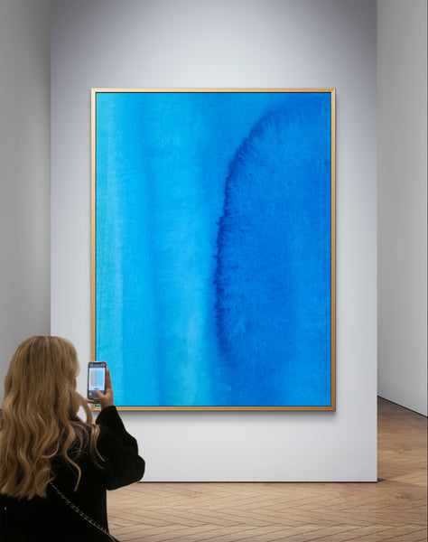 Abstract Wall Art - Beautiful Blue