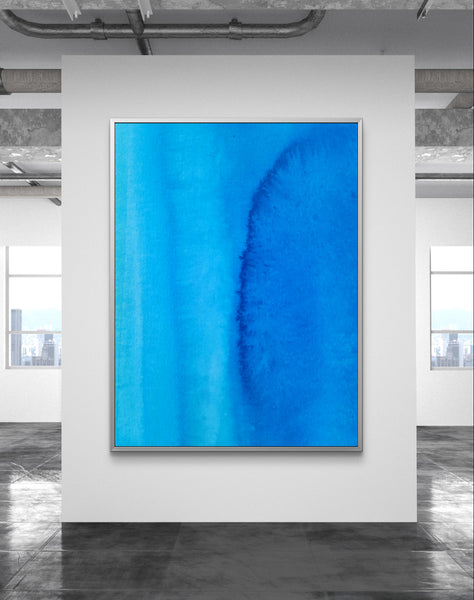 Abstract Wall Art - Beautiful Blue