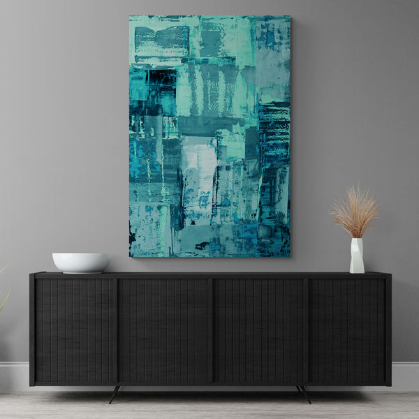 Abstract Wall Art - Aqua 2