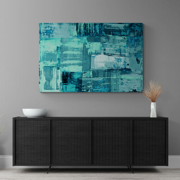 Abstract Wall Art - Aqua 2