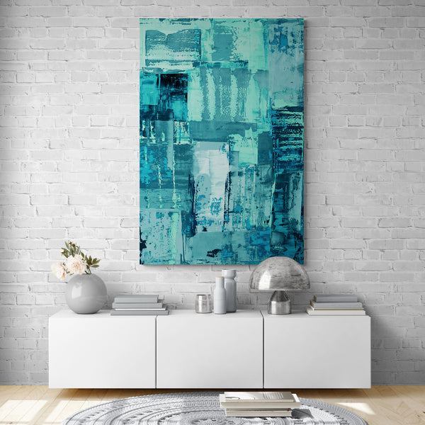 Abstract Wall Art - Aqua 2