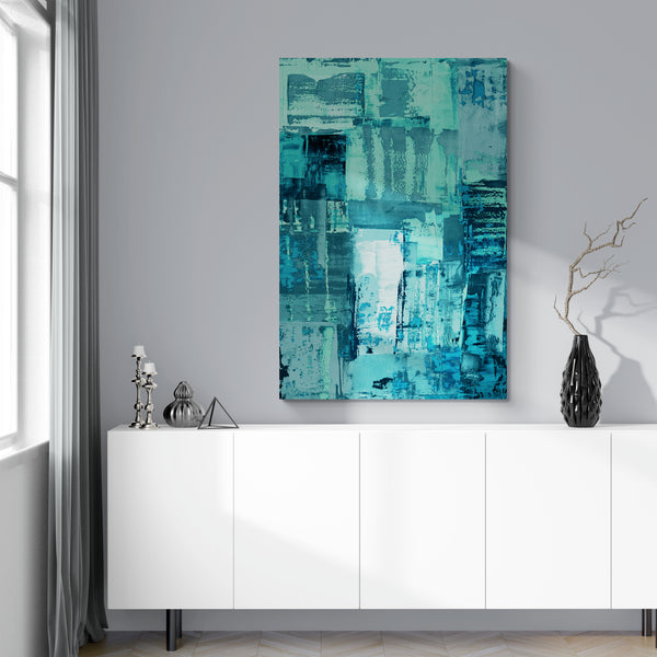 Abstract Wall Art - Aqua 2