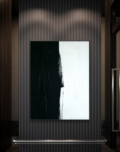 Abstract Wall Art - Black & White 3