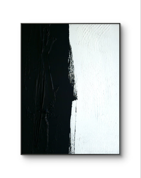 Abstract Wall Art - Black & White 3