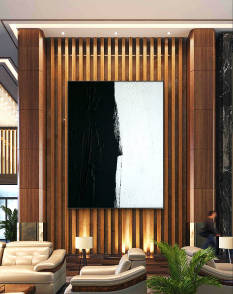 Abstract Wall Art - Black & White 3