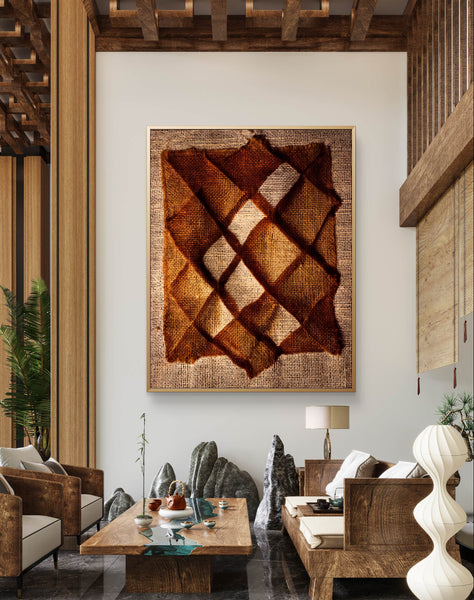 Abstract Wall Art - Brown 2