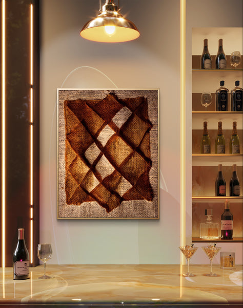 Abstract Wall Art - Brown 2