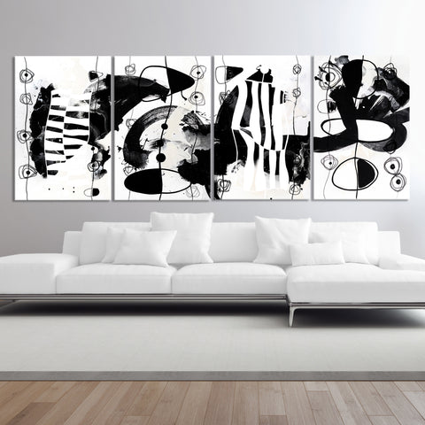 Abstract Artwork "Modern Black & White 3"