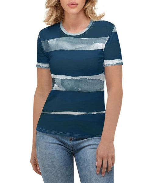 Women's T-shirt "Sea Glass - 1 Navy"