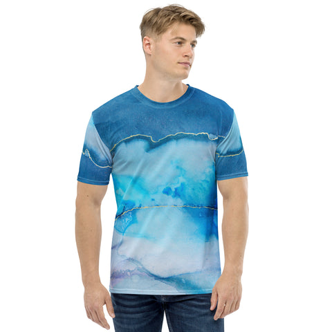 Men's t-shirt "Beautiful Marble - blue"