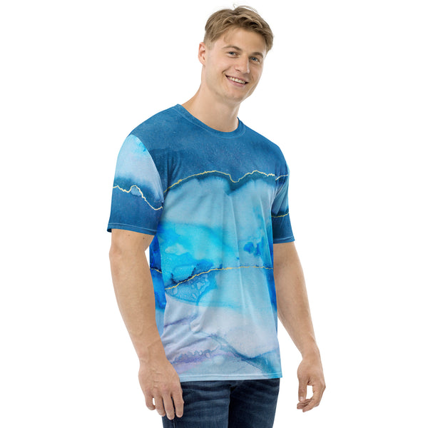 Men's t-shirt "Beautiful Marble - blue"