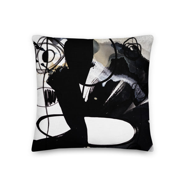 Premium Pillow - "Modern Black & White 2 - 4b"