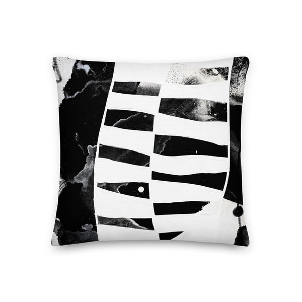 Premium Pillow - "Modern Black & White 3 - 1"