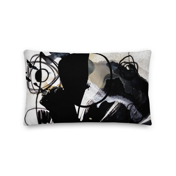 Premium Pillow - "Modern Black & White 2 - 4b"