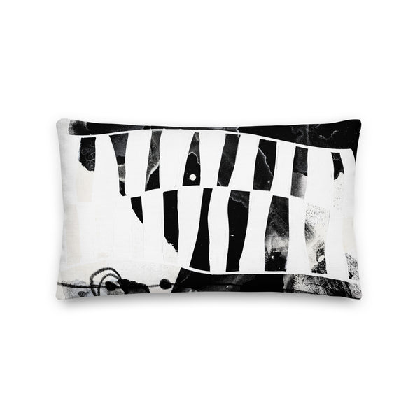 Premium Pillow - "Modern Black & White 3 - 1"