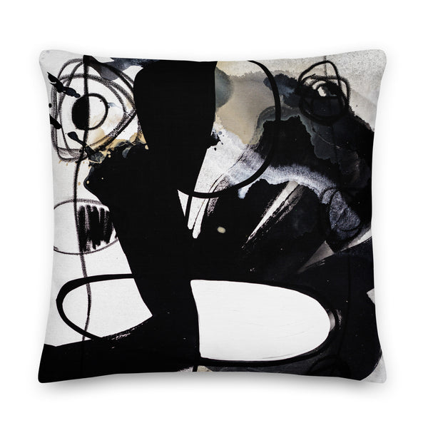 Premium Pillow - "Modern Black & White 2 - 4b"