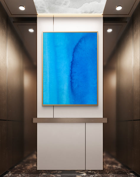 Abstract Wall Art - Beautiful Blue