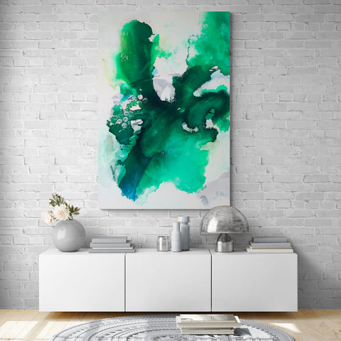 Abstract Wall Art -  Tropical Waters 2B - Emerald Waters