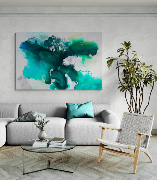 Abstract Wall Art - Tropical Waters 2B