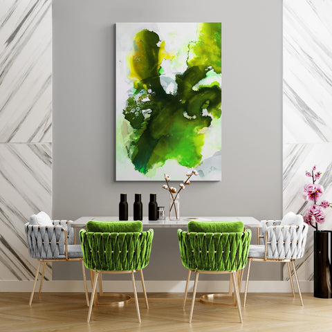 Abstract Wall Art -  Tropical Waters 2B - Greens