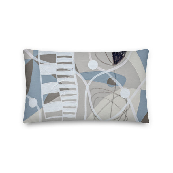 Premium Pillow -"Linen & Gray - 3"