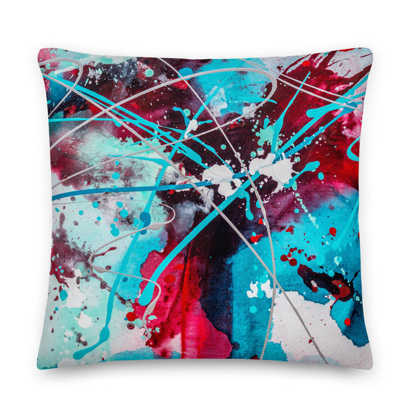 Premium Pillow - "Modern Splash"